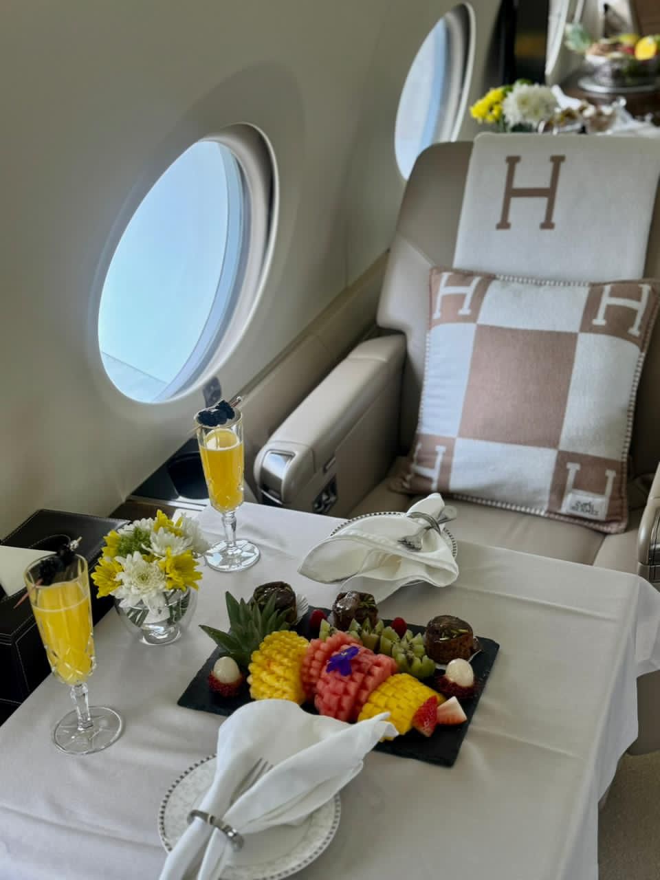 Gulfstream G450 in-flight service